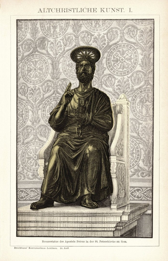 Altchristliche Kunst. Buchillustration (Stich) von 1897