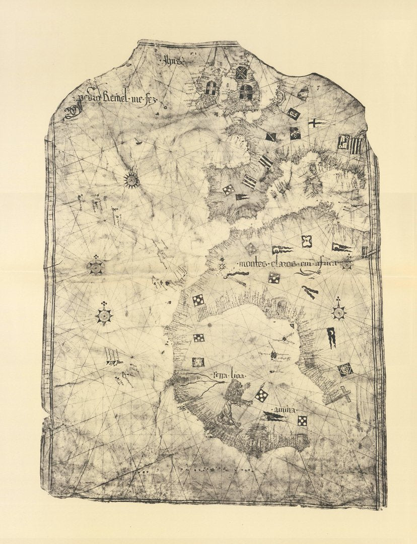Seekarte der westafrikanischen Küste (um 1485). Limitierter Nachdruck von 1968.