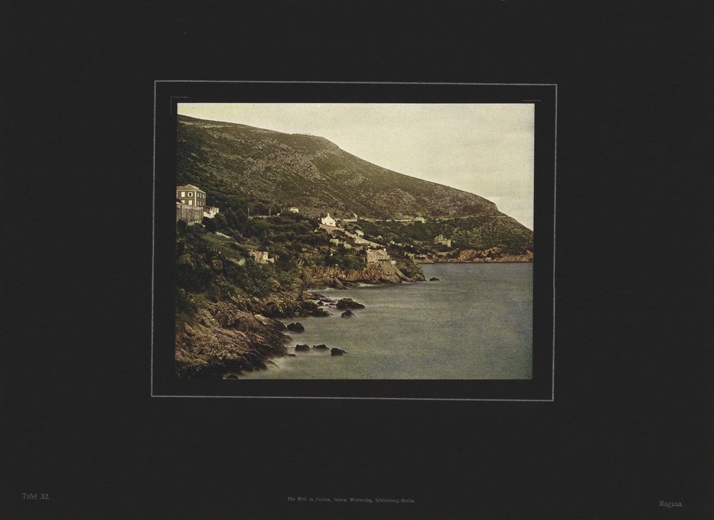 Ragusa, Sizilien, Italien, Farbenphotographie von 1910.