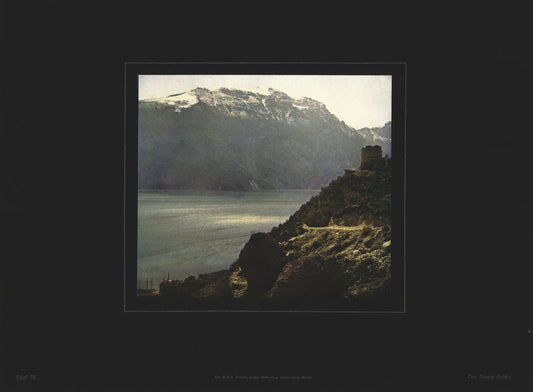 Der Monte Baldo, Farbenphotographie von 1910.