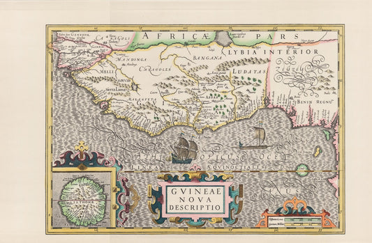 Guinea (1606). Limitierter Nachdruck von 1968. Guineae nova descriptio.