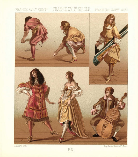 Frankreich. 1667-1677. Bürger, Teppich Weber, Arbeiter des Königs, Lithografie von 1888. (T362)
