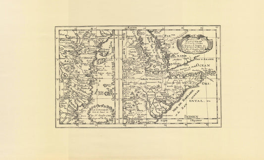 Madagaskar und Ostküste. Limitierter Nachdruck von 1968. Le Zanguebar Tiree de Sanut &c Partie du Za