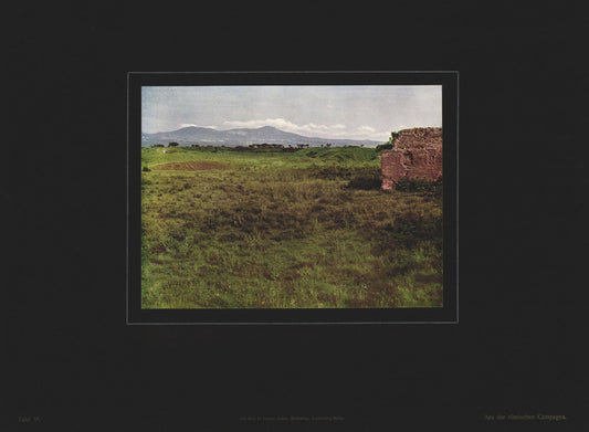 Aus der römischen Campagna, Italien, Farbenphotographie von 1910.