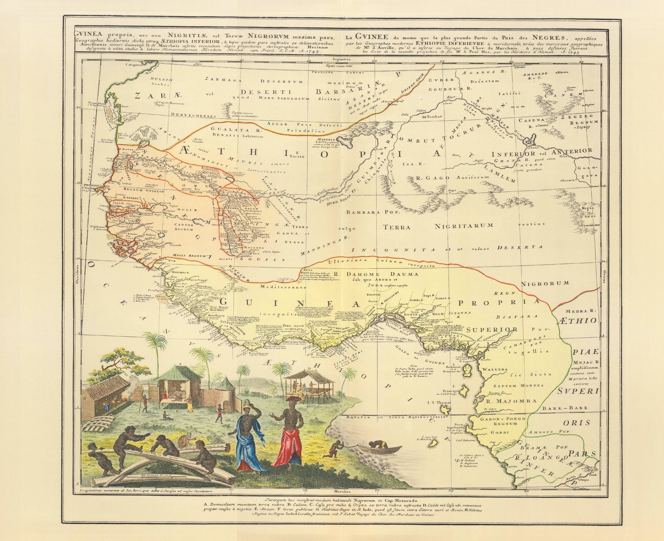 Guine (1743). Limitierter Nachdruck von 1968. Guinea nec non Nigritiae uel Terrae Nigrorum maxima...