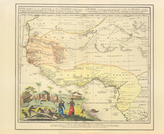 Guine (1743). Limitierter Nachdruck von 1968. Guinea nec non Nigritiae uel Terrae Nigrorum maxima...