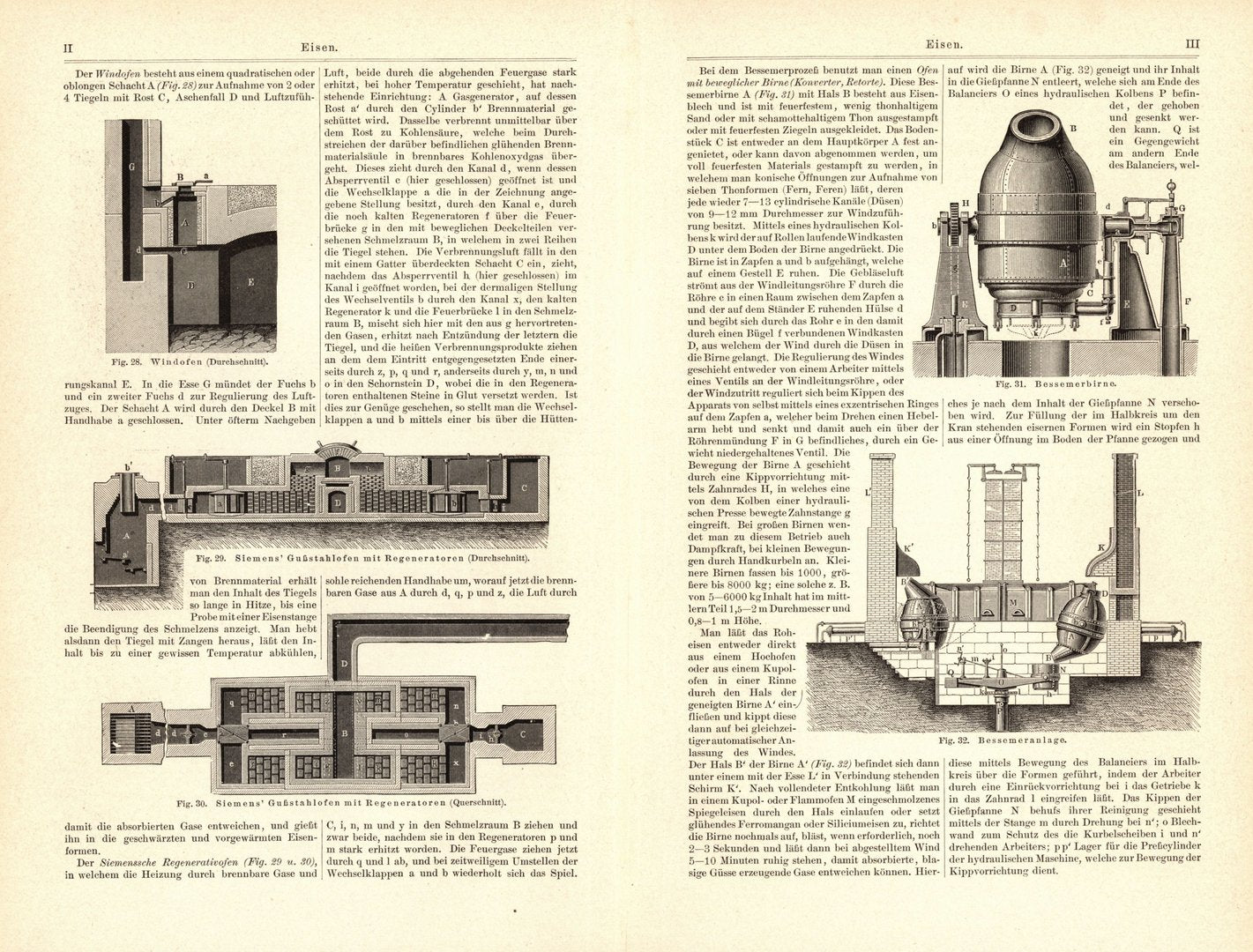Eisen III. Buchillustration (Stich) von 1895