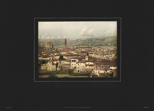 Florenz, Italien, Farbenphotographie von 1910.