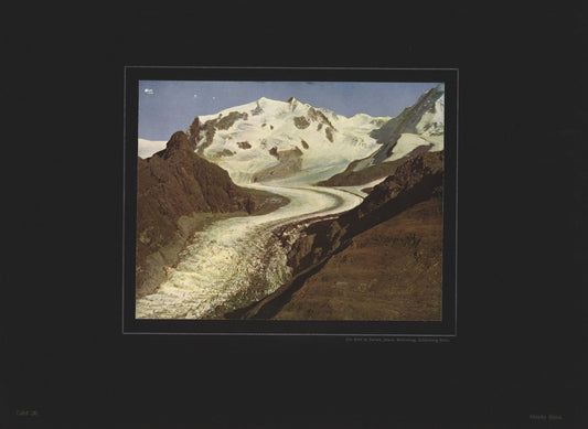 Monte Rosa , Schweiz und Italien, Farbenphotographie von 1910.