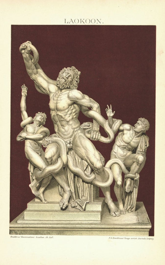 Laokoon. Lithographie von 1894