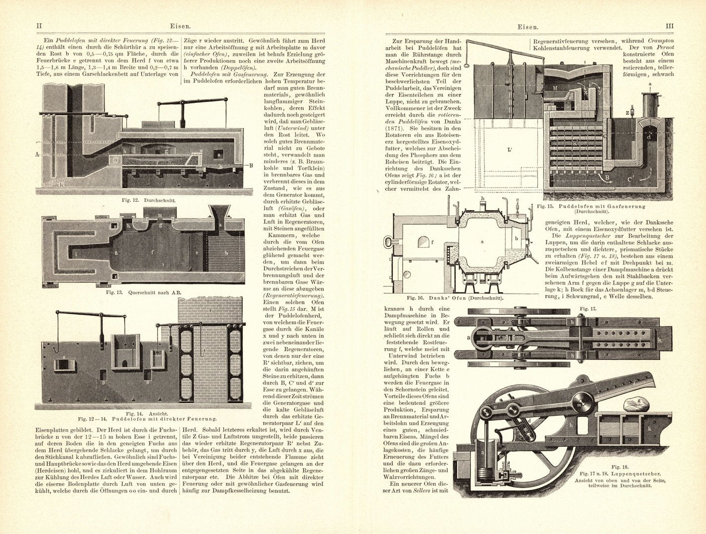 Eisen II. Buchillustration (Stich) von 1895