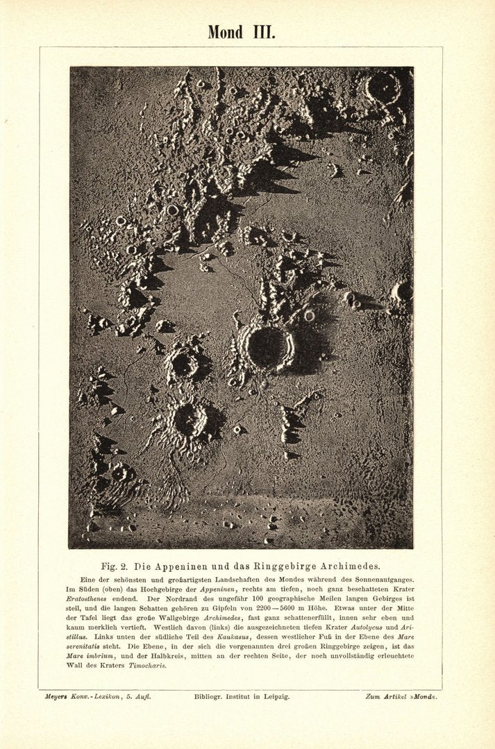 Mond III. Buchillustration von 1897