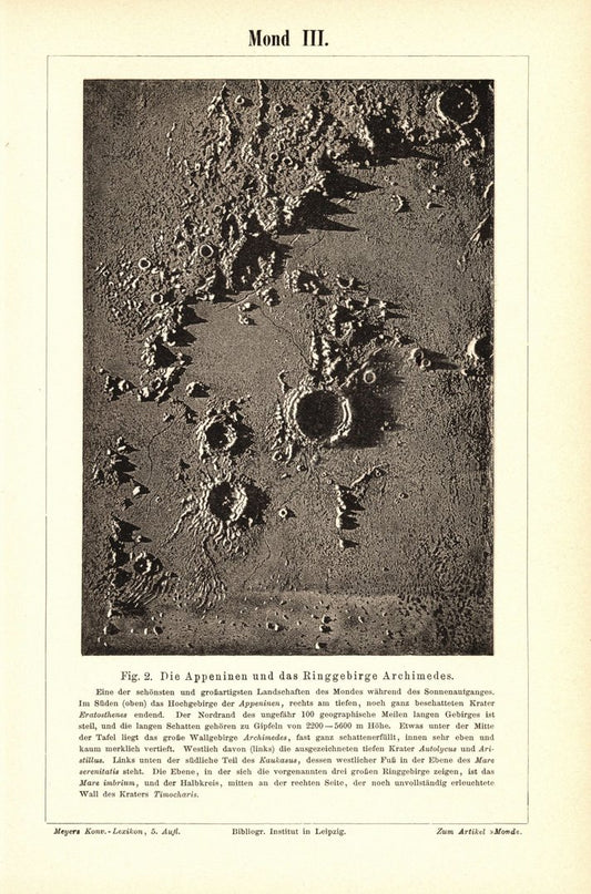 Mond III. Buchillustration von 1897