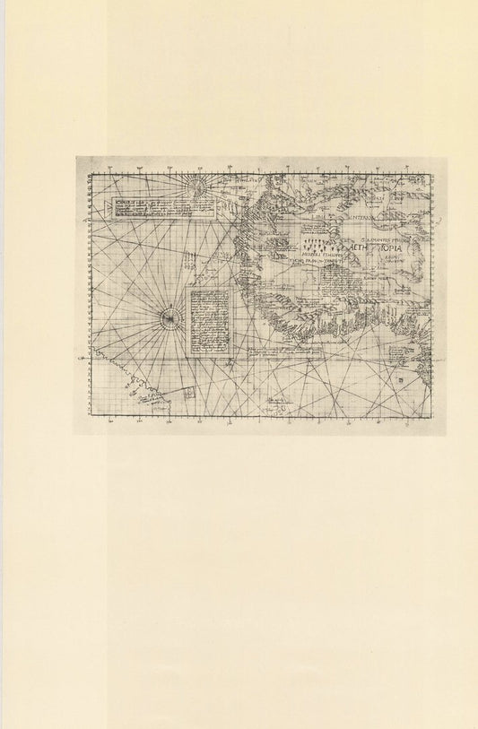 Seekarte Afrika. Limitierter Nachdruck von 1968. Carta marina navigatoria Portugallen navigatione...