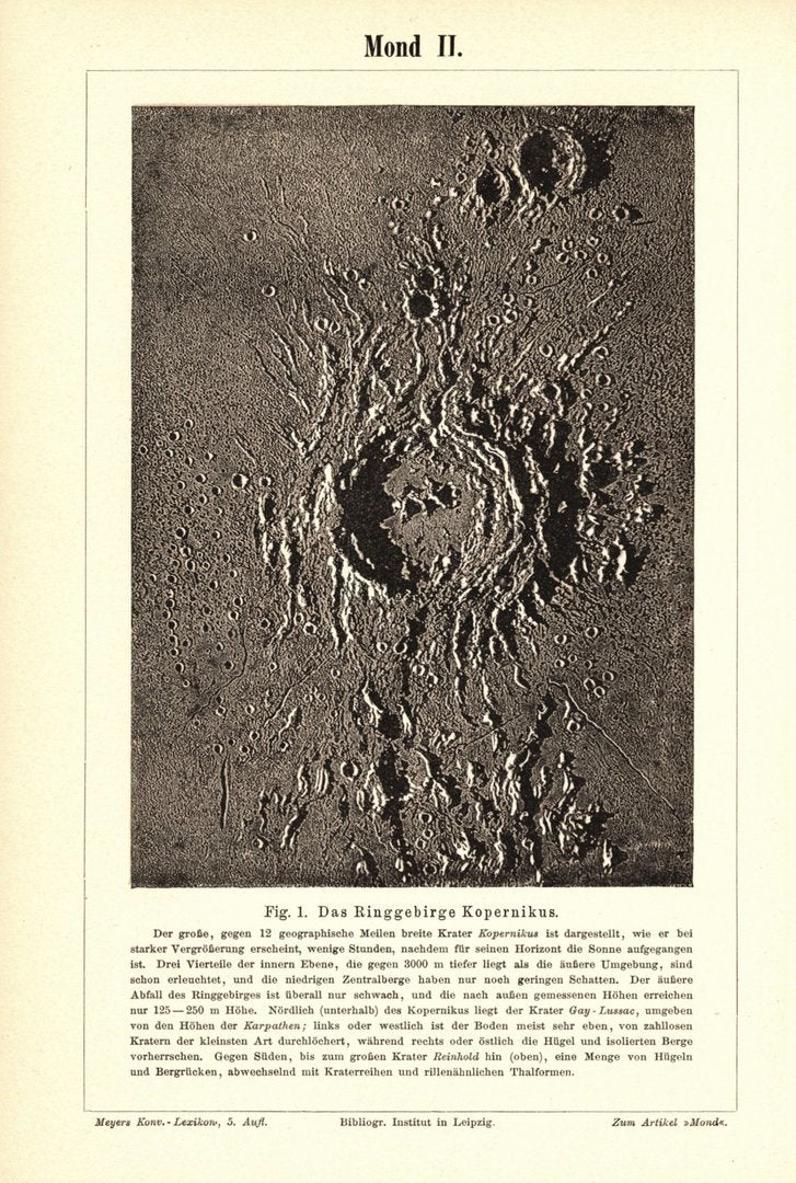 Mond II. Buchillustration von 1897