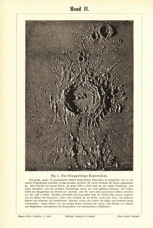 Mond II. Buchillustration von 1897