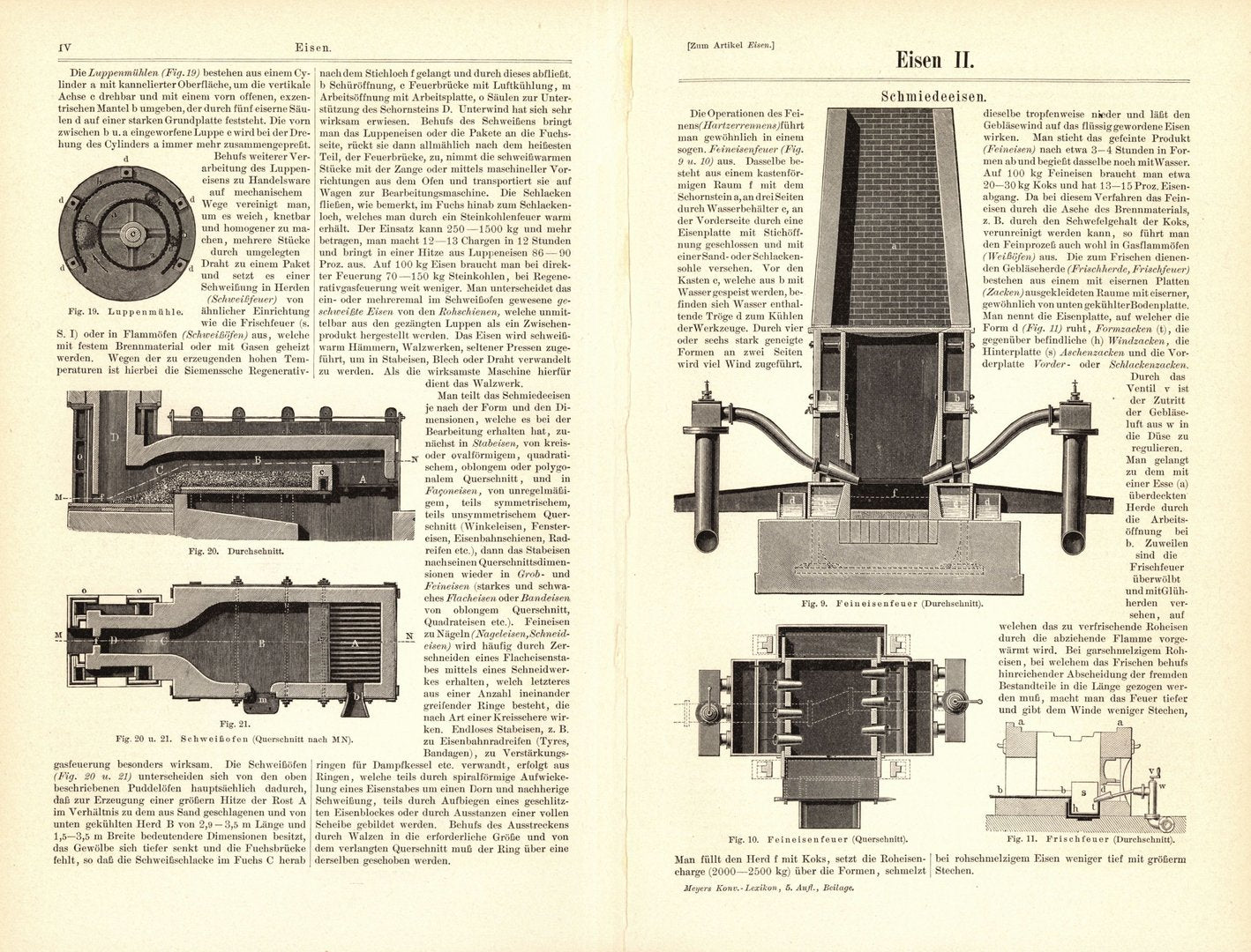 Eisen II. Buchillustration (Stich) von 1895