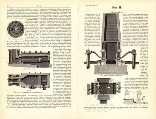 Eisen II. Buchillustration (Stich) von 1895