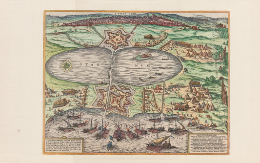 Tunesien (1576). Limitierter Nachdruck von 1968.Tunes urbs.